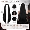 Halloween Long Black Straight Wig for Women - Halloween Fancy