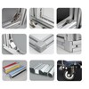 Kwweeoo 2020 Aluminum Extrusion Arc Round Corner T Slot 1200mm