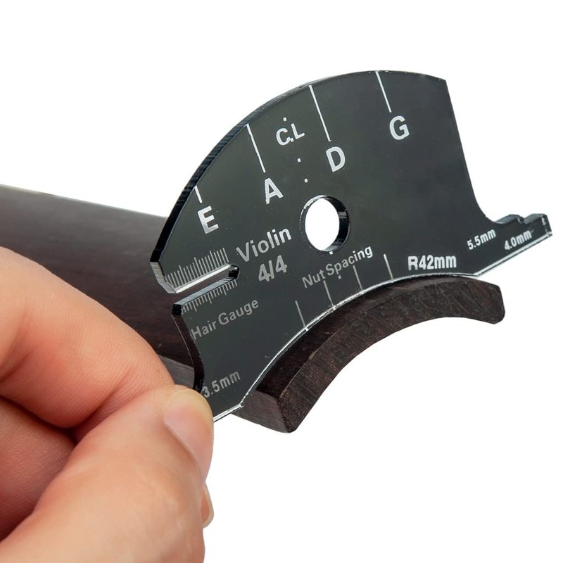 TUOREN 1/2 Size Double Bass Bridge Fingerboard Template Repair Reference