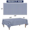 Kopokita 2 Pack Navy Gingham Tablecloth, 54 x 108 Inches