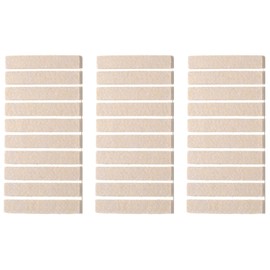 Furnigear Felt Strips with Adhesive Backing for Furniture - Felt Furniture Pads for Hardwood Floors, Furniture Chair Feet Felt Pads, Furniture Floor Protector Sliders 30 Pcs 3 x 1/2" Rectangular Beige
