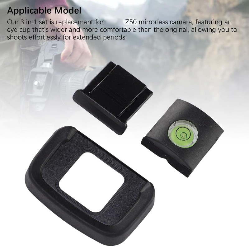 Generic Camera Hot Shoe Cover, 3 in 1 Eyecup Hot