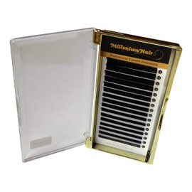 Self-Fanning Eyelashes - Easy Fans Lashes - Silk Lashes - Silk Eyelashes - Volume Eyelashes - C-Curl - 0.05 mm Thickness - Mix 8-15 mm - 16 Strips