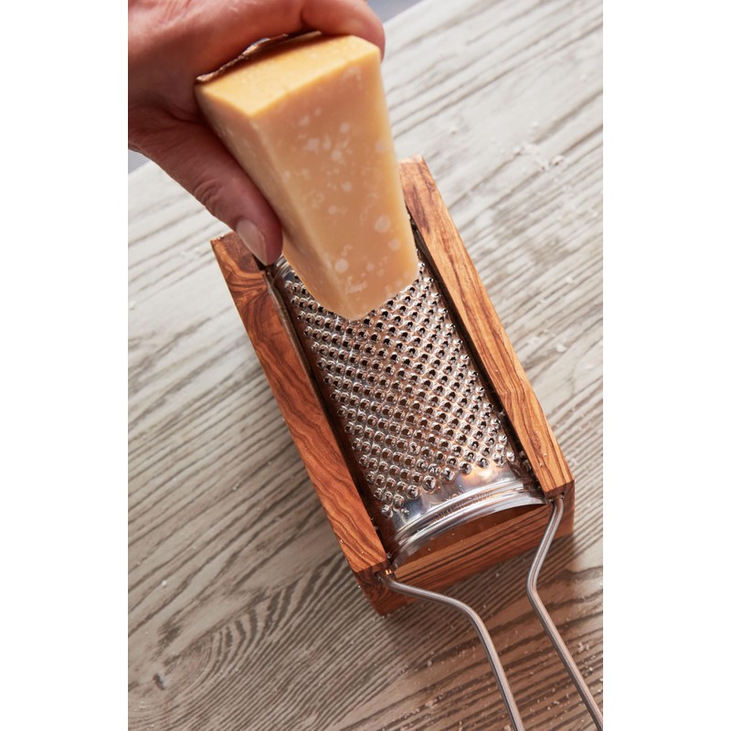 Italian Olivewood Parmesan Cheese Box Grater