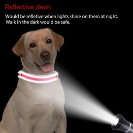Lionheart Glory Reflective Dog Collar - Adjustable, Durable, Soft Classic Collar for Medium Dogs - Pink, Female/Male - Pet Gift
