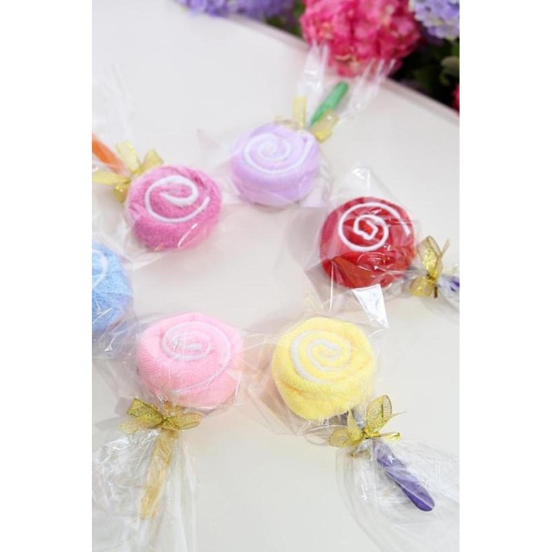 SCGEHA Candy Shaped Mini Towel, Petite Towel, Gift, Petite Gift,