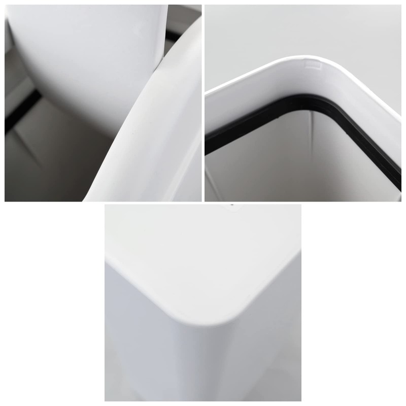 Buyitt Plastic Swing Bin Trash Bin, Waste Bin with Lid,