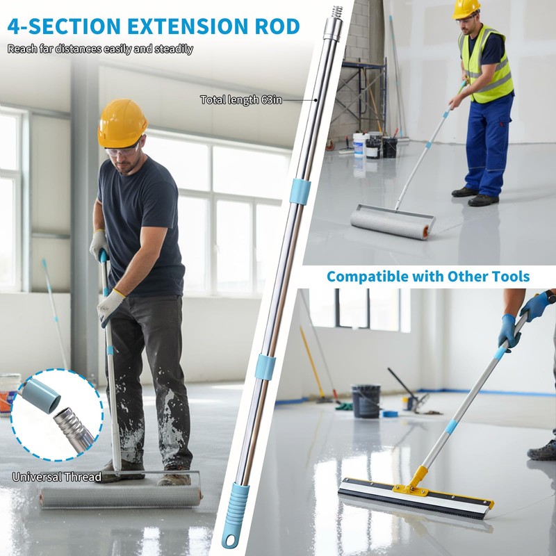 Complete Self Leveling Cement Tool Kit, Professional Epoxy Floor Kit