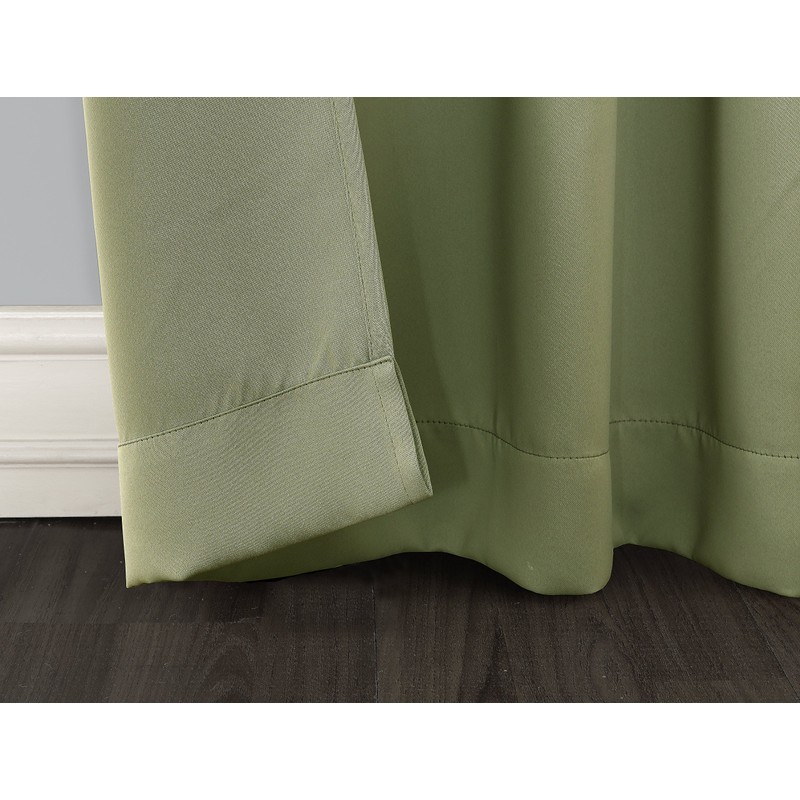 Sun Zero Easton Blackout Energy Effcient Tab Top Curtain Panel,