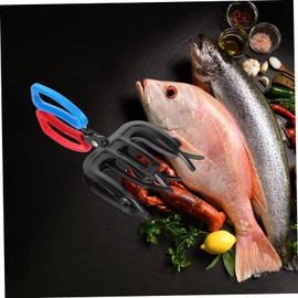 3 Claw Fish Gripper, 2pcs Fishing Pliers Gripper Metal Fish Control Clamp Claw Tong Grip Tackle Tool Control for Catch Fish Fishing Accessories Metal Fish Control Clamp