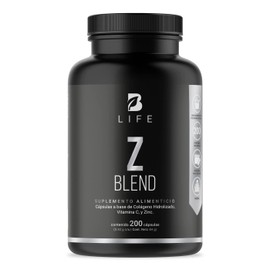 B Life Company Zinc de 200 Cpsulas. Ingredientes naturales Zinc, Colgeno y Vitamina C. Z Blend - Producto Original de Alta Calidad, Entrega Rápida y S