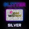 20"x108" (1.66FTx9FT) Silver Glitter Heat Transfer Vinyl Best HTV for