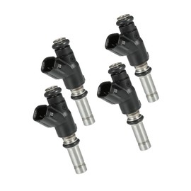 Partuto 4 Pcs Fuel Injector Compatible for OPEL for Astra H Hatchback 1.3 CDTI 05-10 1.4 1.6 1.7 CDTI 04-10, Flow Matched Plastic Black Fuel Injection Nozzle Replacement