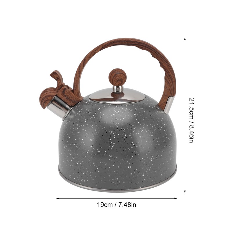 Whistling Kettle 2.5L Capacity Stainless Steel Stovetop Teapot for Water