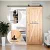 CCJH 5FT Sliding Barn Door Hardware Kit, Heavy Duty, Smoothly