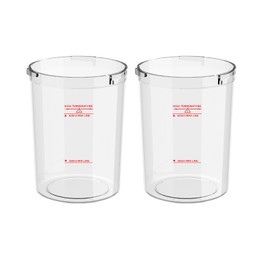 Water Jar for Facial Steamer Professional, Large Capacity Plastic Water Cup for Ozone Facial Steamer Professional Replacement 2pcs