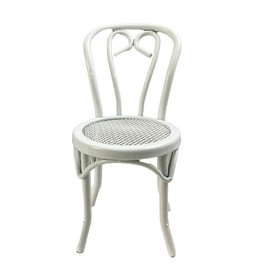 Melody Jane Dollhouse White Metal Bistro Chair Miniature Garden Pub Patio Furniture 1:12