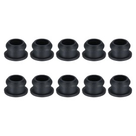 Rebower Snap in Locking Hole Plugs Rubber Panel Seal Cover Drilled Silicone Caps, [for Kitchen Rubber, Waterproof Sealing Plugs] - 14mm/0.55in/Black/10Pcs