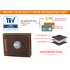 Fa.Volmer® Men's Leather Wallet, Used Look with RFID Protection, Brown