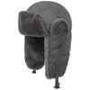 Seeberger Finola Lapeer Aviator Hat Winter Hat with Lining, darkgray