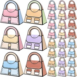 Dunzoom 24 Pcs Back to School Treat Boxes Cartoon Backpack Goodie Candy Bags for Birthday Gift, Snack, First Day of School Party Classroom Students Teacher Welcome Gifts(Handbag)