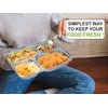 M1SS (Pack of 120) Square Aluminium Foil Trays Food Container