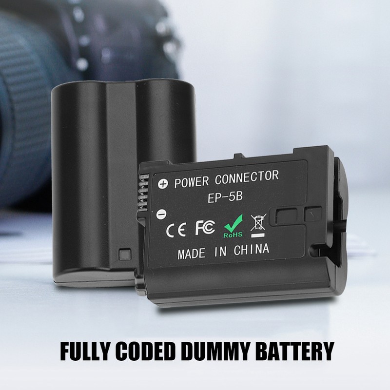 EN-EL15 Dummy Battery EP-5B DC Coupler for Nikon D800 D810
