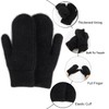 XuoAz Women Winter-Warm-Mittens Fur-Fleece-Gloves Knit Cute-Mittens for Adult Cold Weather