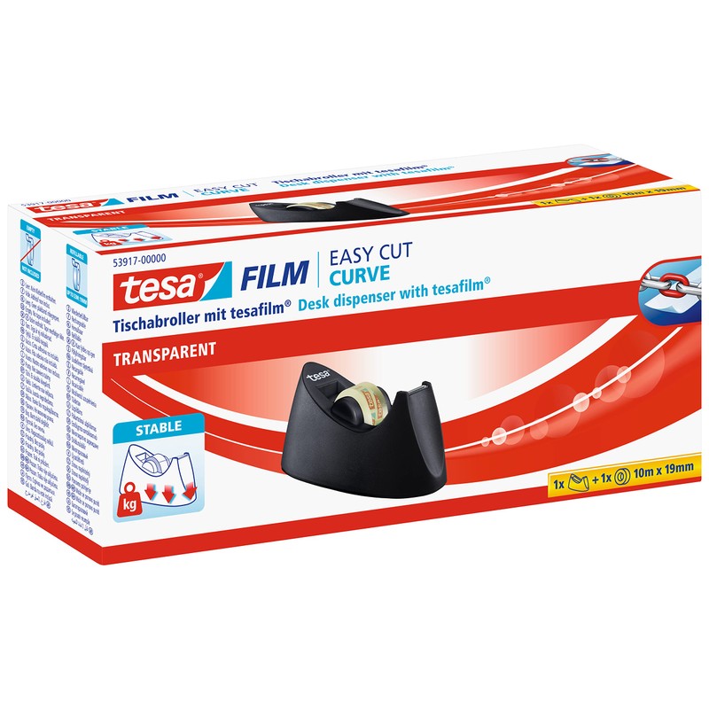 tesa Easy cut curve desk tape dispenser