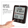 ToiletTree Products Digital Bathroom Shower Clock with Alarm & Large