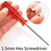 Serger Screwdriver Set H1.5 H1.6 4PCS, SKZIRI Hex Head Screwdriver