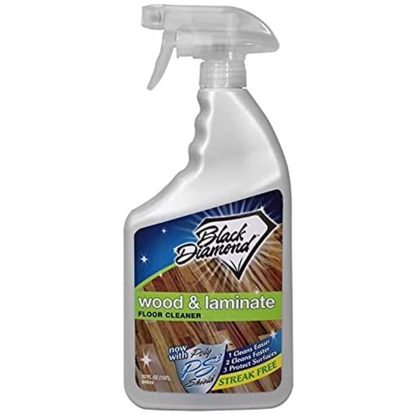Black Diamond Wood Laminate Floor Cleaner, for Hardwood, Real, Natural