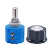 Taiss /2pcs 50K Ohm 10 Turn Rotatable Wire Precision Potentiometer,