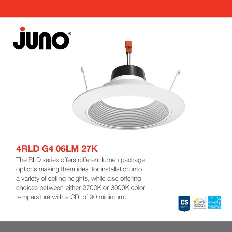 Juno 4 Inch LED Recessed Lighting, G4 Series Retrofit LED