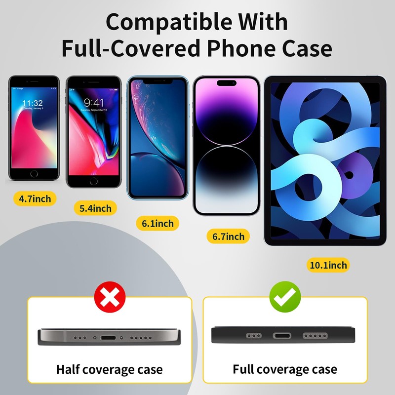 360°Rotatable Phone Tether Tab,3 Pieces Universal Phone Lanyard Patch Without