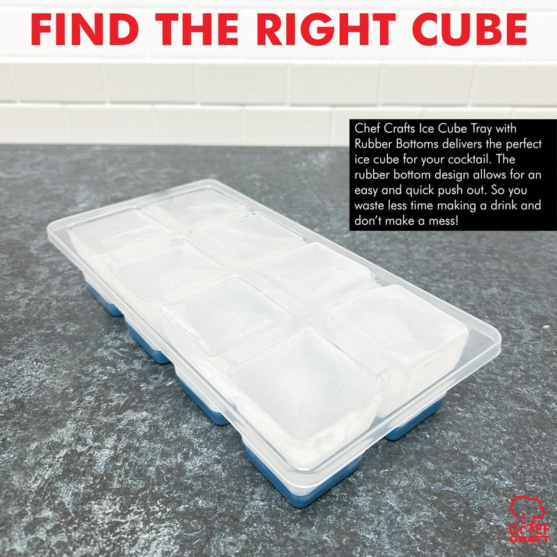 Ice Cube Tray w/Rubber Bottom