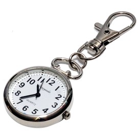 prendre PR-NASUKA-WATCH Nurse Watch, Pocket Watch, Key Chain, Nasukan, Simple, Backpack, Bag, Pocket, School Bag, silver/black, Design