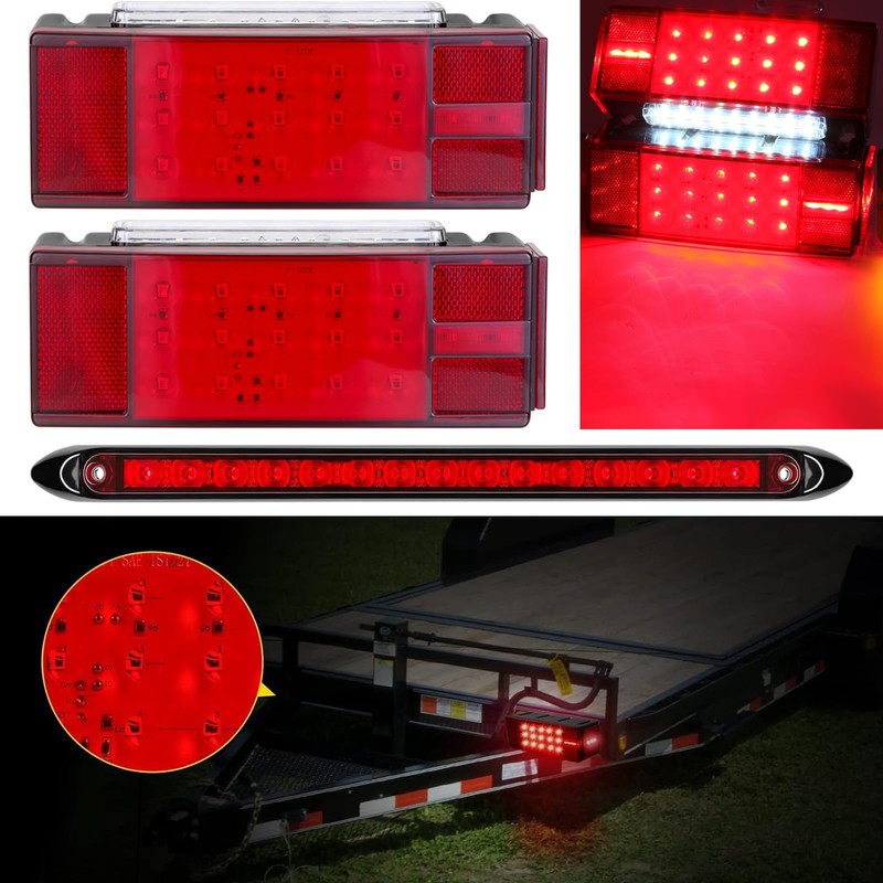 LIMICAR Boat Trailer Lights, IP68 Submersible LED Trailer Light Kit