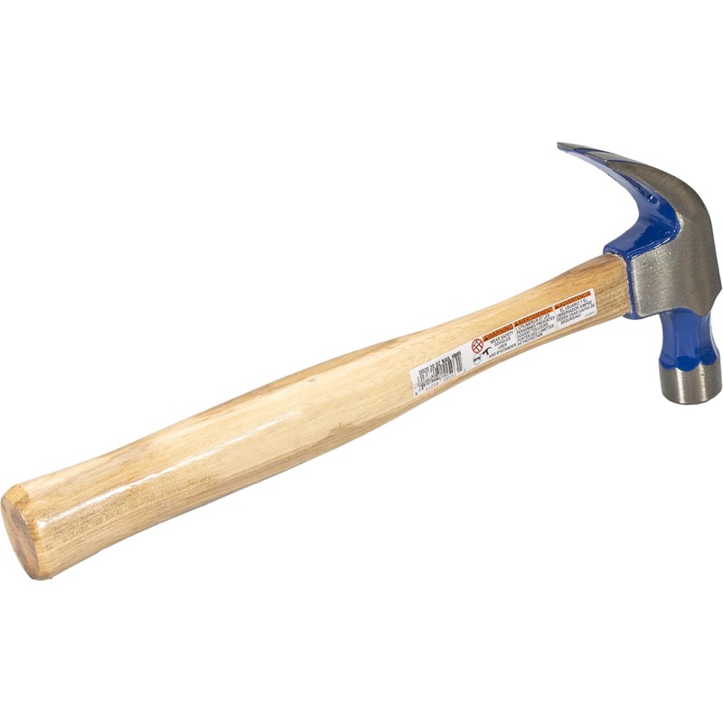 VAUGHAN Curved Claw Nail Hammer, Hickory Handle, 20 oz, Made