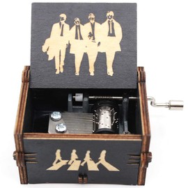 ukebobo Wooden Music Box Let It Be Music Box – 1 Set(Black)