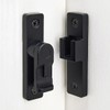 INIRET 90 Degree Flip Latch, Matte Black Zinc Alloy Right