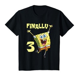 Mademark x SpongeBob SquarePants - Kids Original SpongeBob Square Pants - 3rd Birthday. Finally 3 T-Shirt