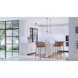 Progress Lighting P350226-163 Singleton Collection 1-LightSmall Semi-Flush Mount Vintage Brass