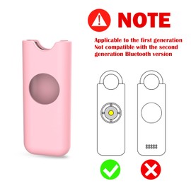 Silicone Protective case for She's Birdie Personal Safety Alarm, Specially Designed for Women, Made of Soft Flexible Material to Effectively Prevent Scratches and Damage from Drops (Blossom 2 pcs)