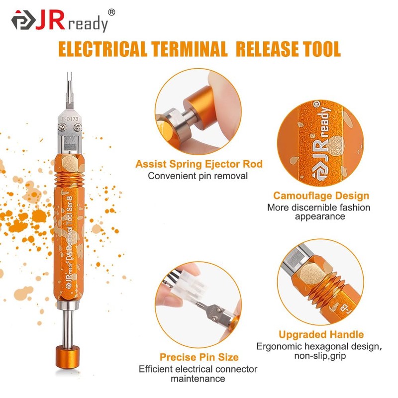 JRready DAP-D173 Ejector Rod Pin Extractor Mini-Fit Jr Extraction Tool(Equivalent