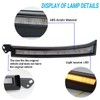 2pcs Switchback White/Amber LED DRL Front Side Marker Headlight Amber