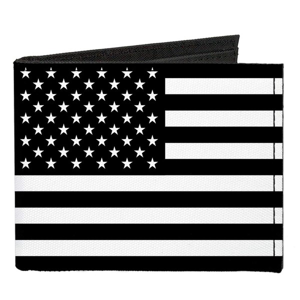 Buckle-Down Men's Standard Canvas Bifold Wallet United States, 4.0" x