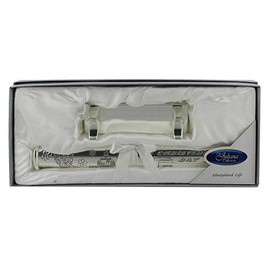 Silverplated Christening Day Certificate Holder/ New by LIME SHOP