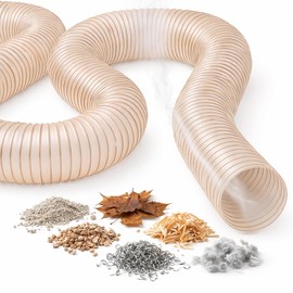 Norres Extraction Hose Extraction System Spiral Hose Chip Hose Wood Flame Retardant Flex Hose *Anti-Static Microbe Proof - Sold by the Metre (38 mm)