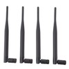 CIYODO 4pcs Wireless Router Antenna SMA Connector Black Omnidirectional Antenna